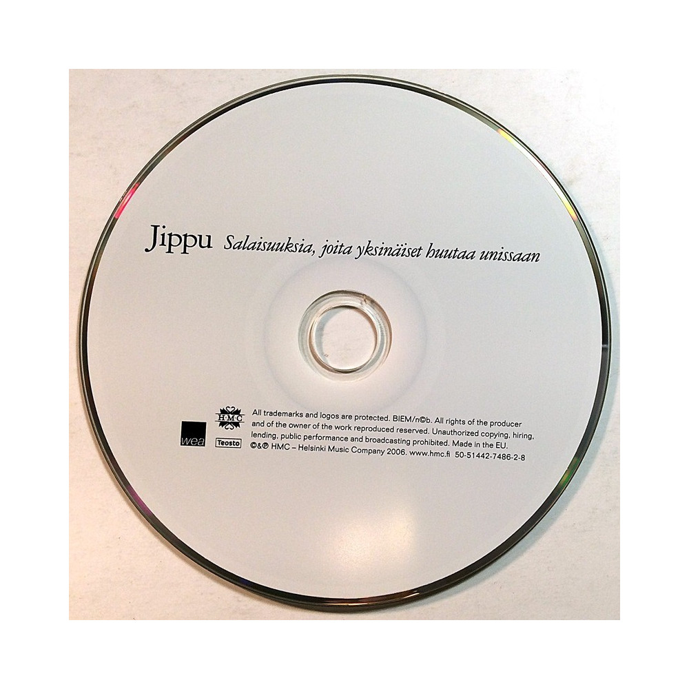Jippu 2006 505144-27486-2 Salaisuuksia Joita Yksin. CD no sleeve