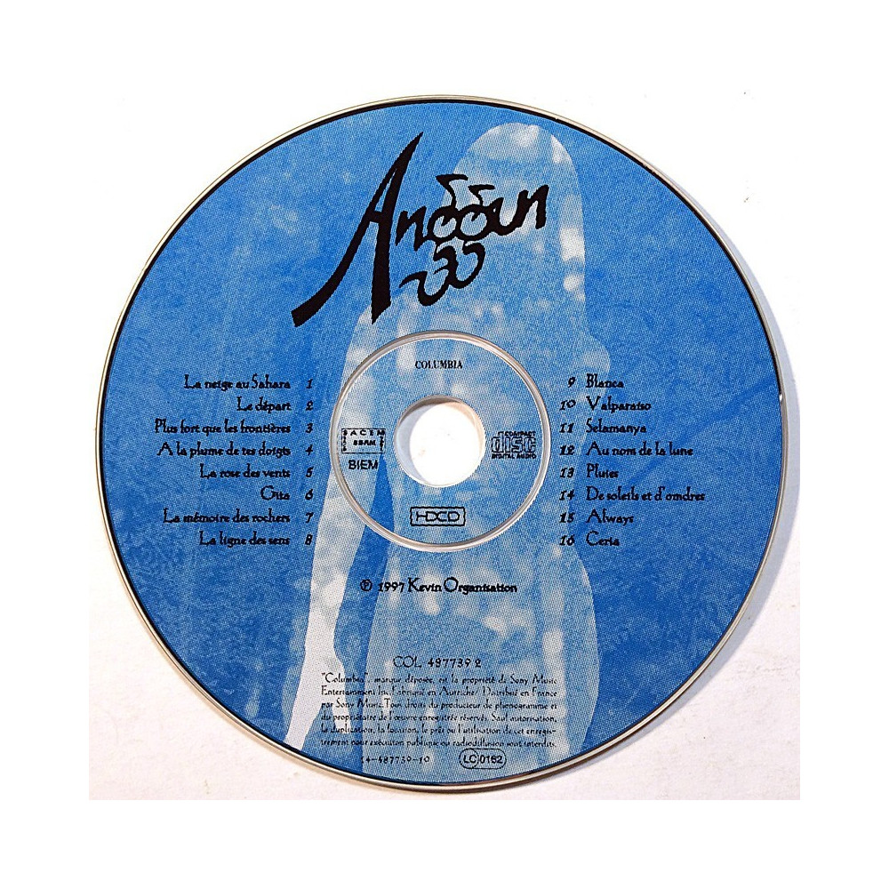 Anggun 1997 487739 2 Au Nom De La Lune CD no sleeve