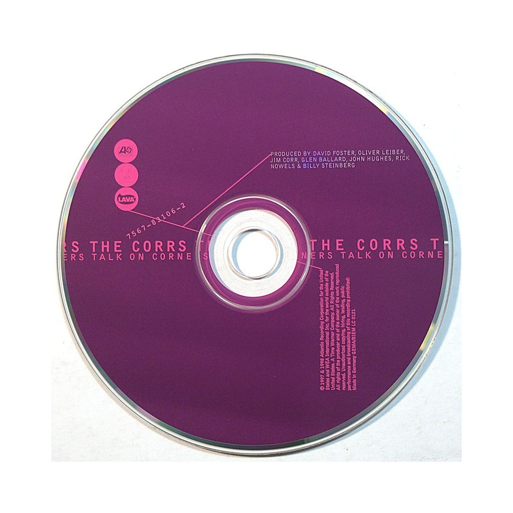 Corrs: Talk On Corners  kansi Ei kuvakantta levy EX kanneton CD