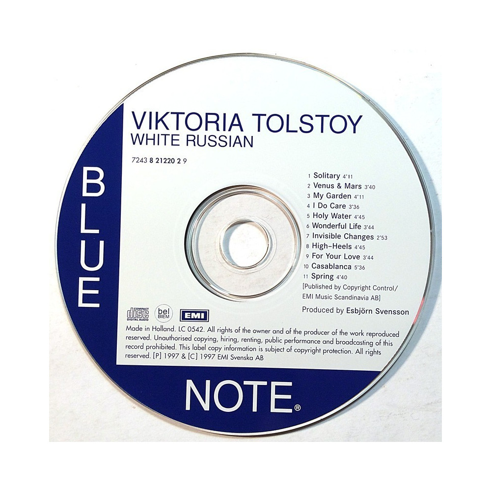 Tolstoy Viktoria 1997 8212202 White Russian CD no sleeve