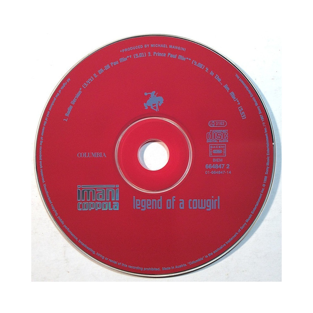 Coppola Imani 1998 664847 2 Legend Of A Cowgirl+3 CD-single CD no sleeve