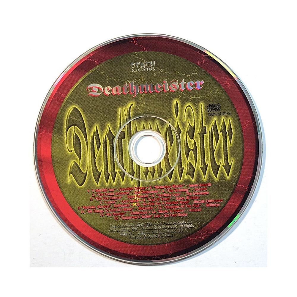 Various Artists: Deathmeister Vol.1  kansi Ei kuvakantta levy EX kanneton CD