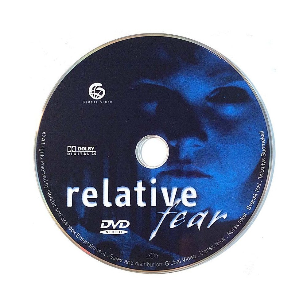 Elokuva kanneton DVD 1994  Relative Fear - Pelon paikka DVD only, no cover