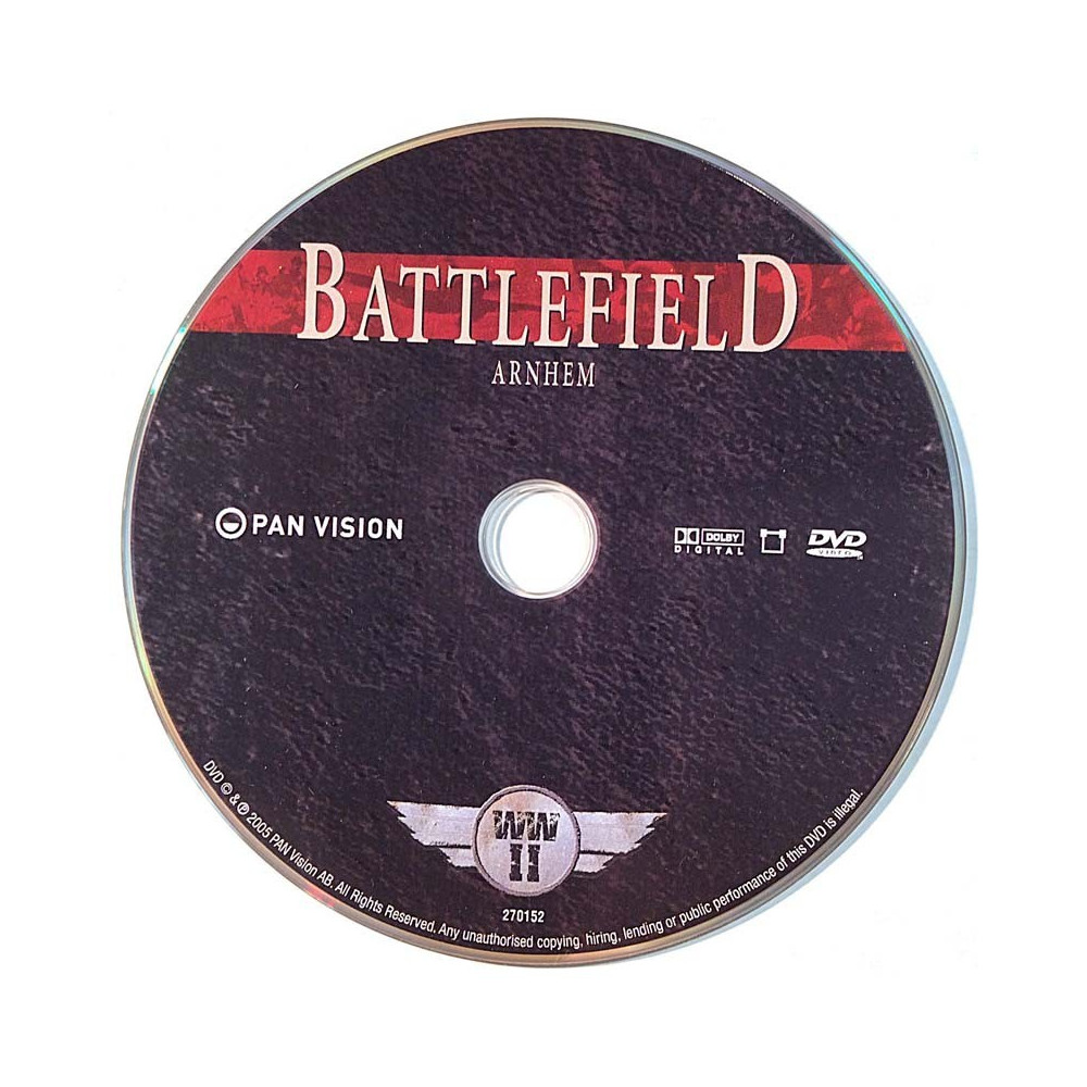 Dokumentti kanneton DVD 2005 F270152 Battlefield - Arnhem DVD only, no cover