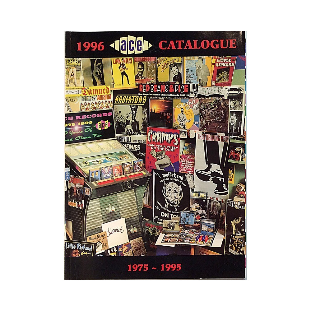Ace 1996 Catalogue: Ace, Blue Horizon, Fantasy, Stax ym. yhtiöitä  kansi EX levy EX Painotuote