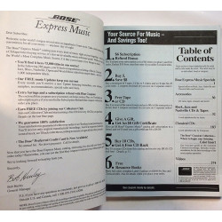 Bose Express Music 1993 Catalog 1993 2nd Edition World’s most complete music source Printed matter