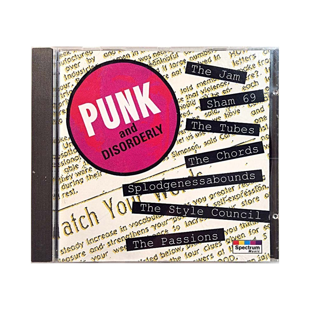 Sham 69, Jam,Passions ym. 1993 5500492 Punk And Disorderly CD Begagnat