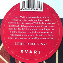 Hasse Walli & Zeus: Pop Liisa 16 limited red vinyl  kansi EX levy EX Käytetty LP