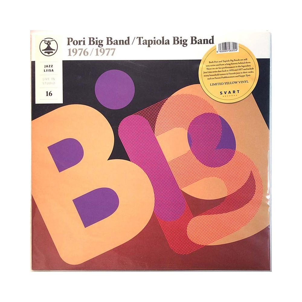 Pori Big Band / Tapiola Big Band 1976,1977 SRE096 Jazz Liisa 16 limited yellow vinyl Begagnat LP