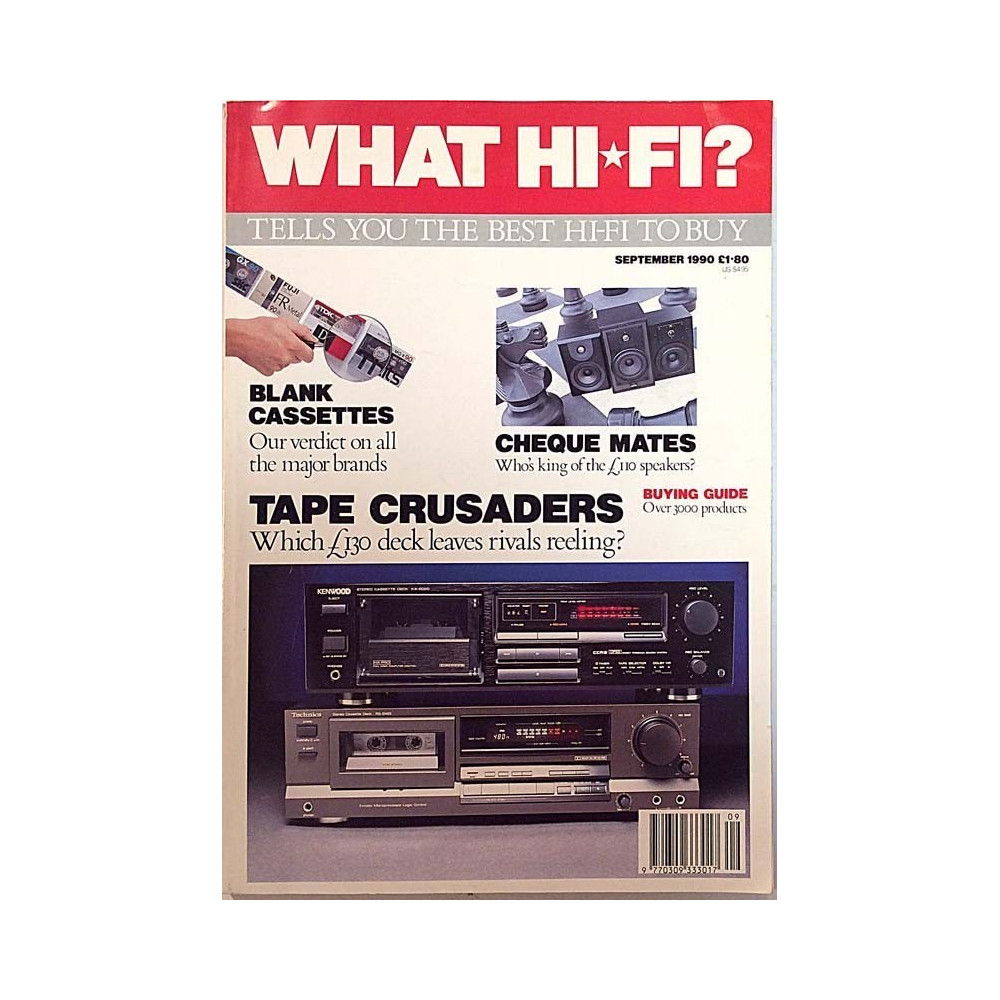 What Hi-Fi 1990 September Test: 70 blank tapes tested aikakauslehti