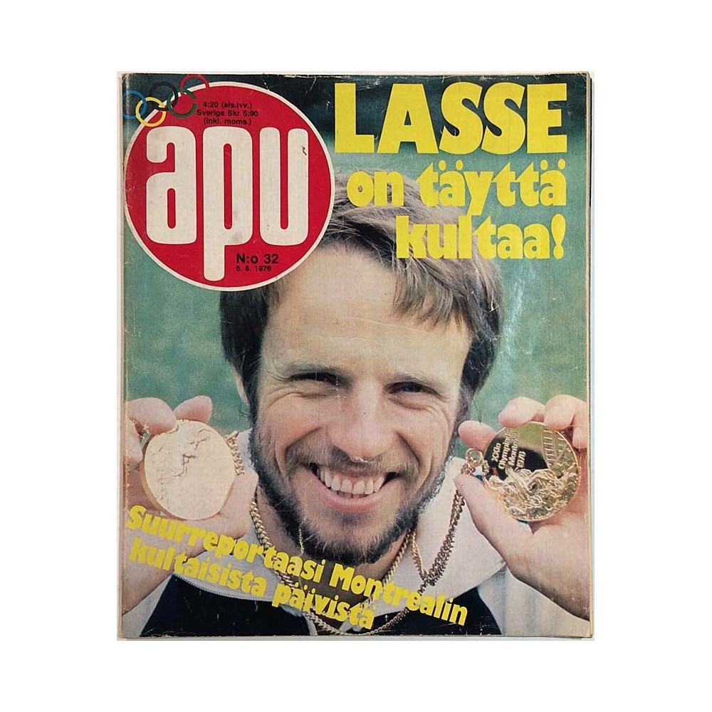 APU-lehti 1976 N:o 32 6.8.1976 Lasse on täyttä kultaa used magazine
