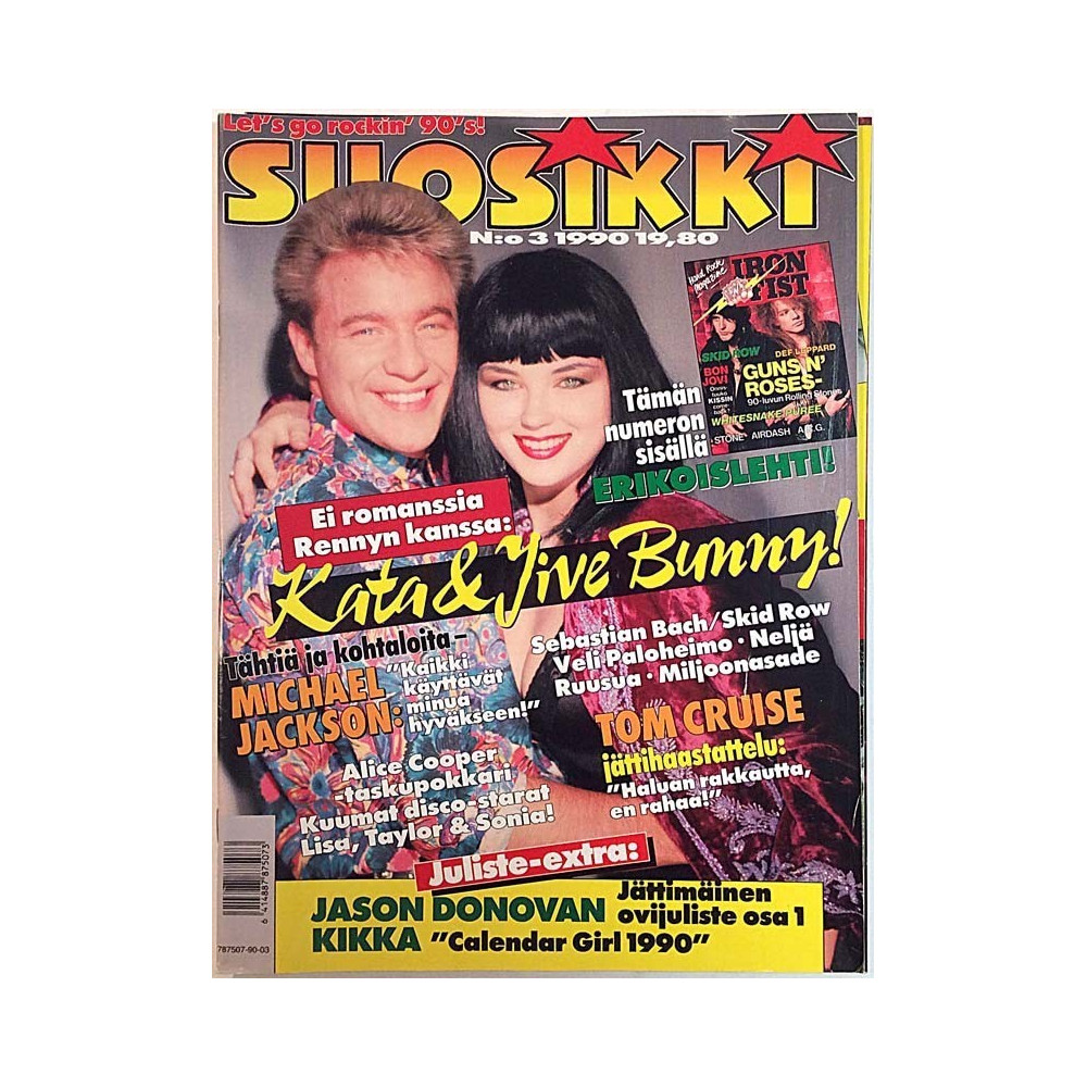 Suosikki 1990 N:o 3 Tämän numeron sisäälä Iron Fist Magazine begagnade magazine