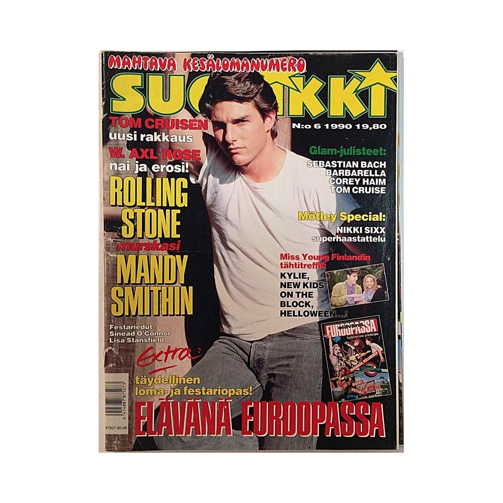Suosikki 1990 N:o 6 Mötley Special: Nikki Sixx superhaastattelu begagnade magazine