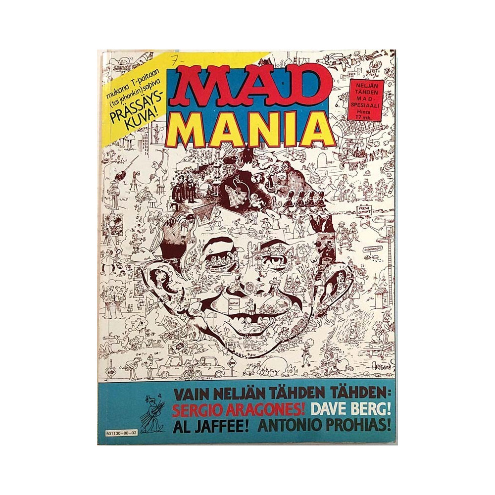 Mad Mania 1988 501130-88-02 Neljän tähden Mad-spesiaali begagnade magazine