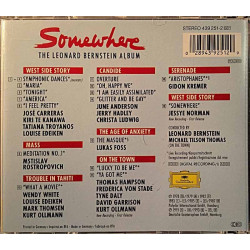 Bernstein Leonard: Somewhere - The Leonard Bernstein Album  kansi EX levy EX Käytetty CD
