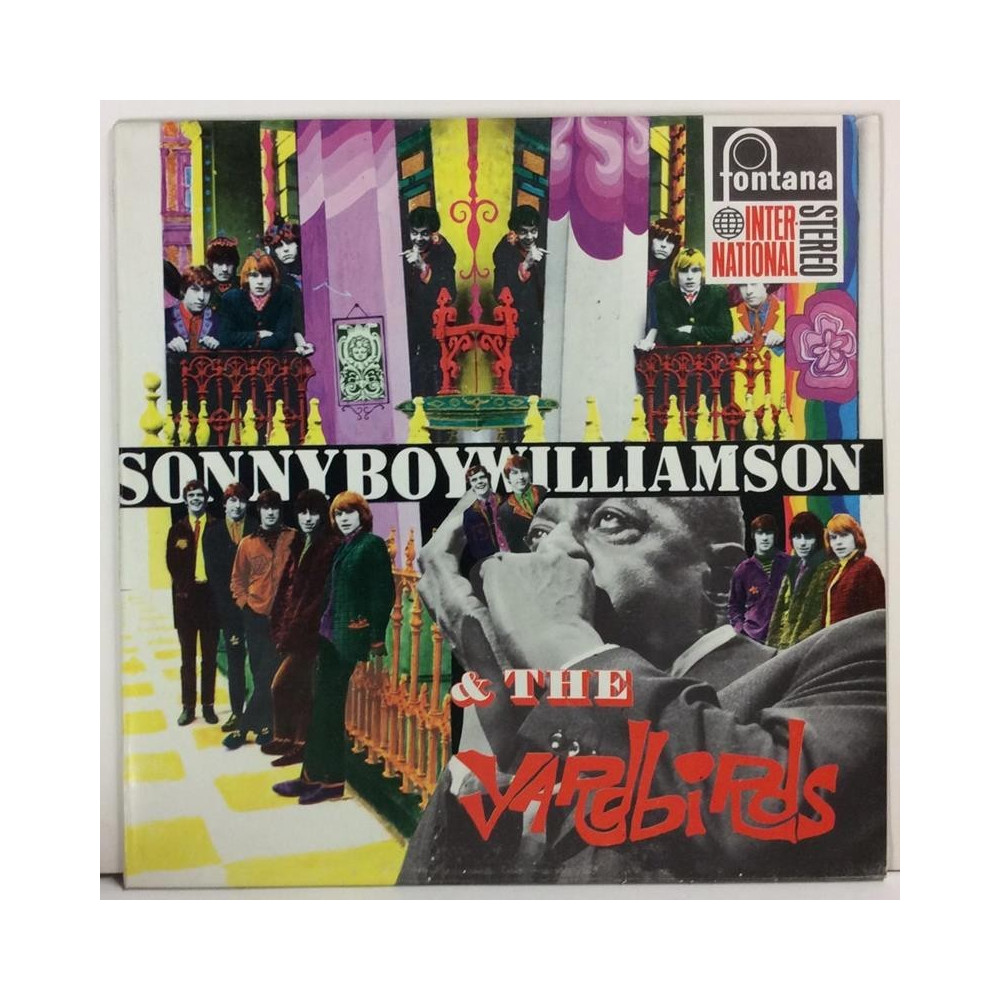 WILLIAMSON SONNY BOY & YARDBIRDS :  SONNY BOY WILLIAMSON & YARDBIRDS  1965 BLUES FONTANA  kansi  EX- levy  EX-