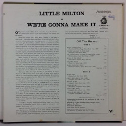LITTLE MILTON :  WE’RE GONNA MAKE IT  1972 BLUES CHECKER  kansi  VG+ levy  EX-