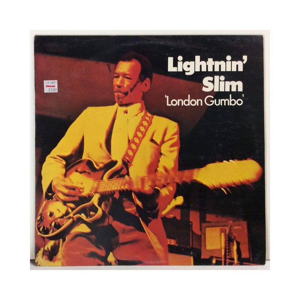 LIGHNIN’ SLIM :  LONDON GUMBO  1978 BLUES SONET  kansi  VG+ levy  EX-