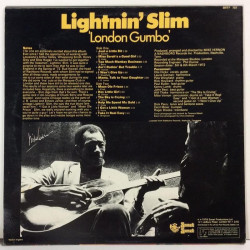 LIGHNIN’ SLIM :  LONDON GUMBO  1978 BLUES SONET  kansi  VG+ levy  EX-