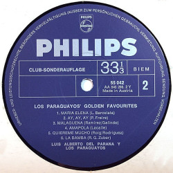 Luis Alberto del Parana Y Los Paraguayos 1969 55 042 Golden Favourites Begagnat LP