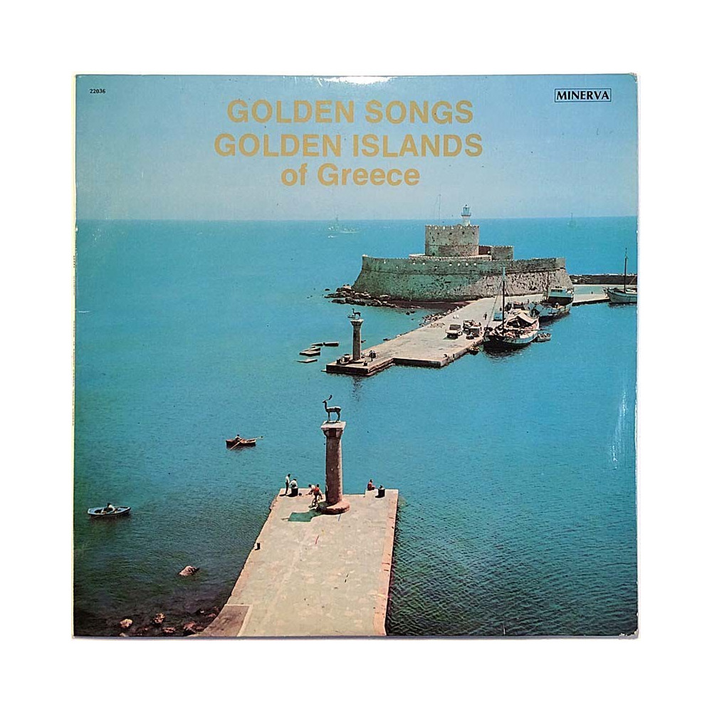 George Gerolymatos, Mary Zaharaki +: Golden Songs Golden Islands Of Greece kansivihko VG+ CD:n kunto EX Käytetty LP