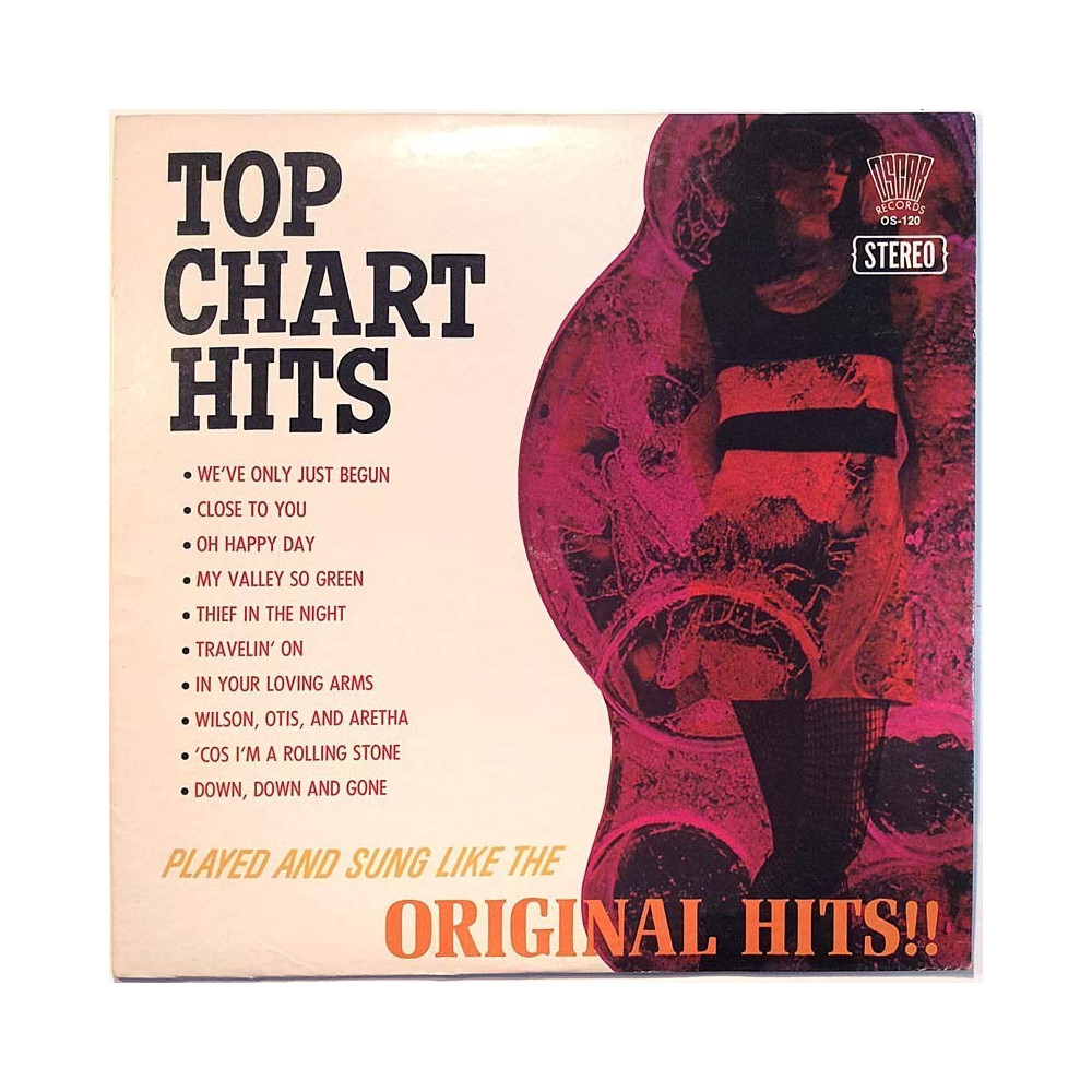 Played and sung like the original hits!: Top Chart Hits kansivihko EX CD:n kunto EX Käytetty LP