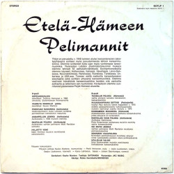 Etelä-Hämeen Pelimannit: Etelä-Hämeen Pelimannit kansivihko VG- CD:n kunto EX Käytetty LP