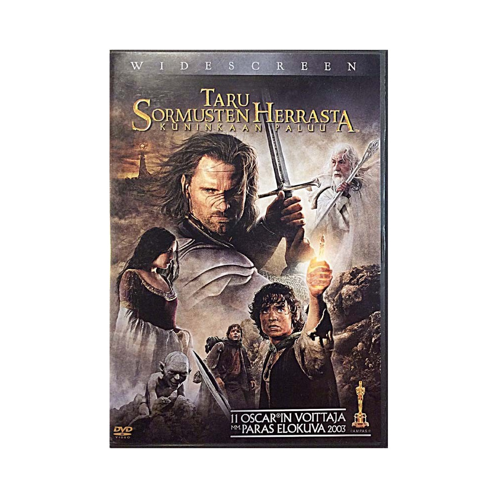 DVD - Elokuva: Taru sormusten herrasta - Kuninkaan paluu 2DVD  kansi EX levy EX Käytetty DVD