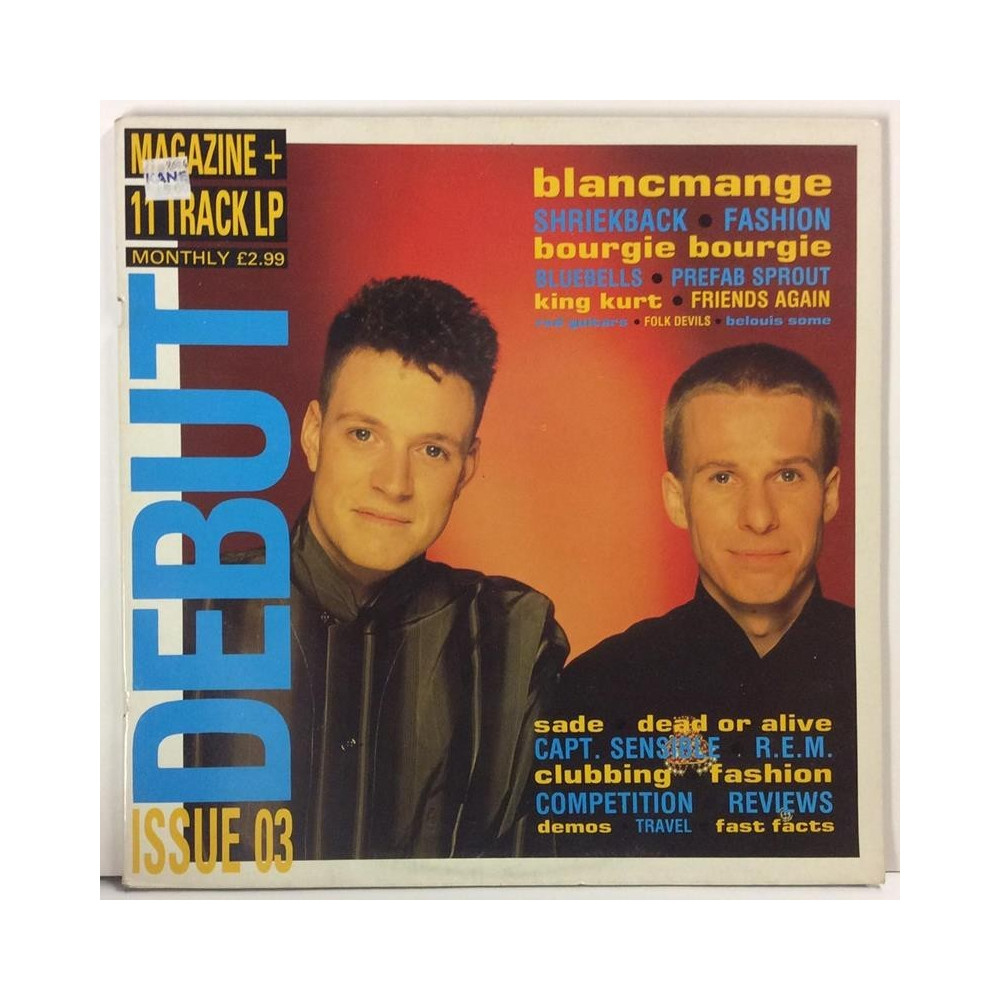 VARIOUS ARTISTS :  DEBUT ISSUE 3  1984 80L DEBUT  kansi  VG levy  VG