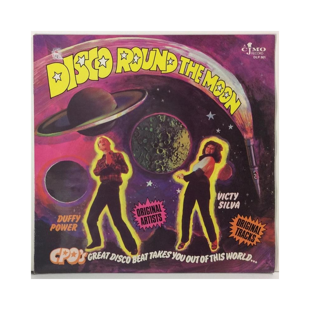 VARIOUS ARTISTS :  DISCO ROUND THE MOON  1978 70L CJMO  kansi  EX- levy  EX-