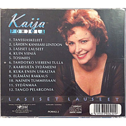 Pohjola Kaija: Lasiset Lauseet  kansi EX levy EX Käytetty CD
