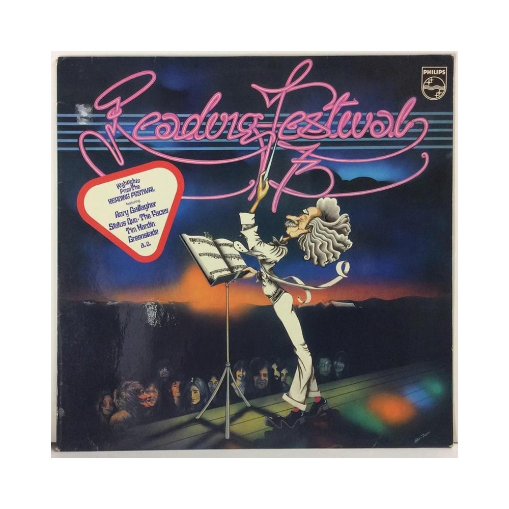 VARIOUS ARTISTS :  READING FESTIVAL 1973  1973 70L PHILIPS  kansi  EX levy  EX-
