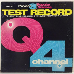 VARIOUS ARTISTS :  PROJECT 3/ POPULAR SCIENCE/ QUADRAPHONIC 4-CHANNEL TEST RECORD  1973 70L TOTAL SOUND  kansi  VG+ levy  EX-
