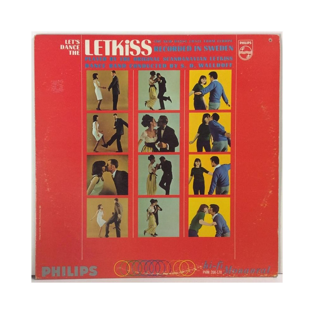 VARIOUS ARTISTS :  LET’S DANCE THE LETKISS (PHS 600-178)  196? 60L PHILIPS  kansi  VG+ levy  EX-