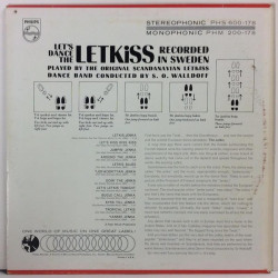 VARIOUS ARTISTS :  LET’S DANCE THE LETKISS (PHS 600-178)  196? 60L PHILIPS  kansi  VG+ levy  EX-