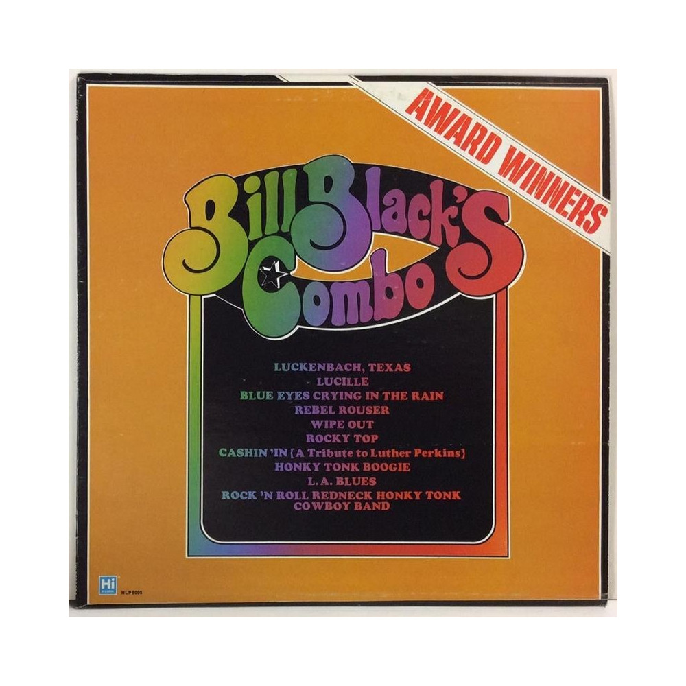 BLACK BILL COMBO :  AWARD WINNERS  1978 70L HI RECORDS  kansi  EX- levy  EX-
