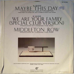 Kissing The Pink: Maybe This Day maxi-single  kansi VG levy EX bonus LP:nä veloituksetta