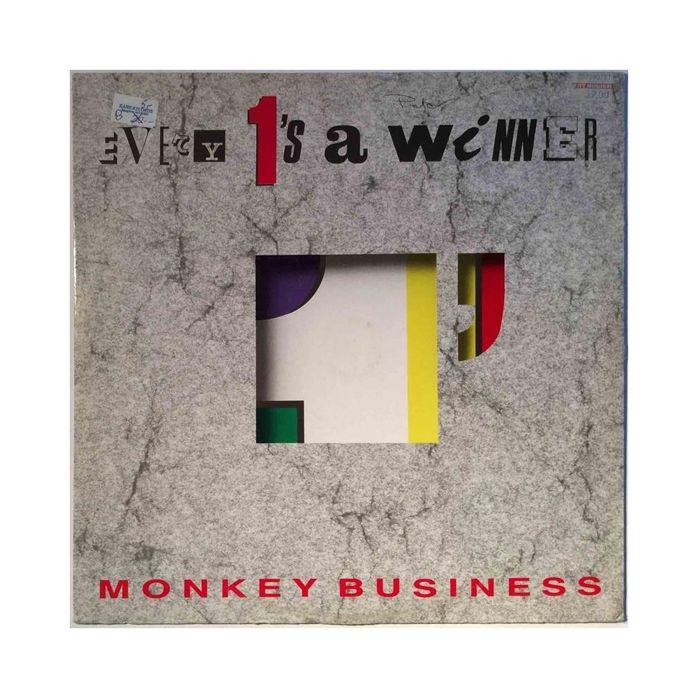 Monkey Business: Every 1’s a winner maxi-single  kansi VG+ levy EX bonus LP:nä veloituksetta