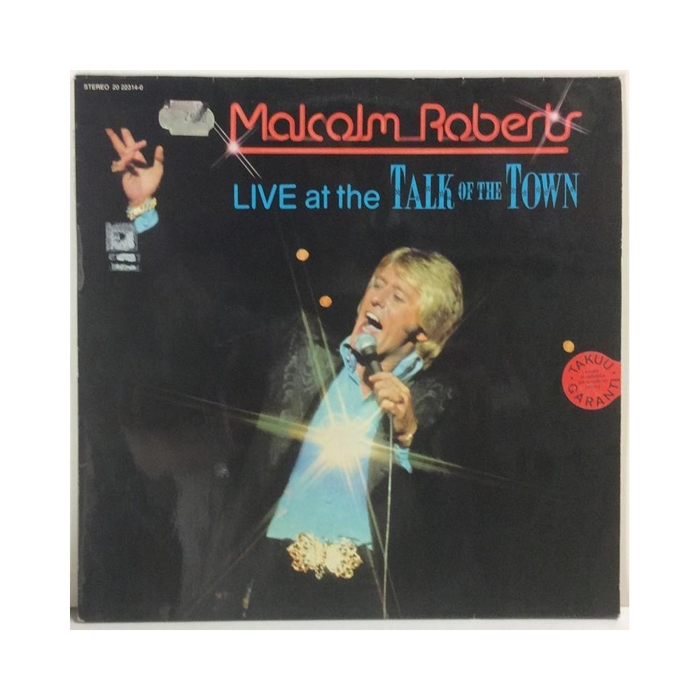 Roberts Malcolm Live At The Talk Of Town - Käytetty LP