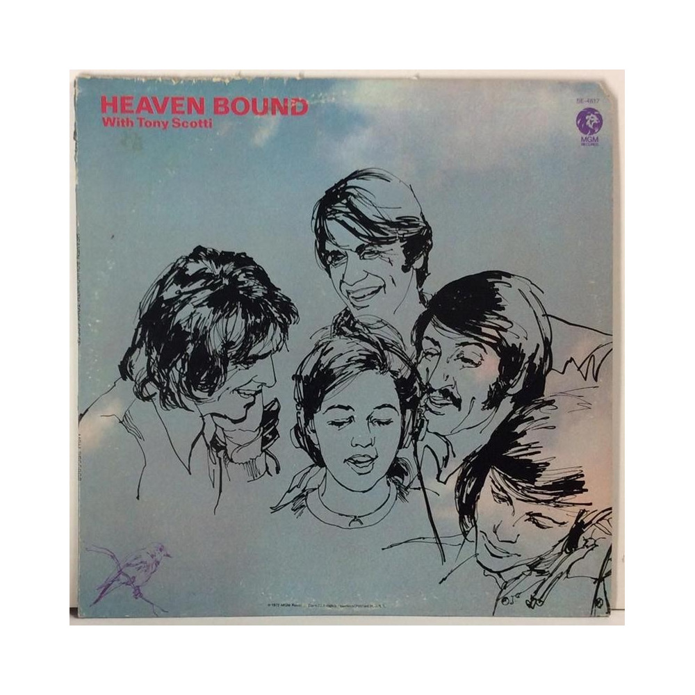 HEAVEN BOUND :  WITH TONY SCOTTI  1972 70L MGM  kansi  VG levy  VG+
