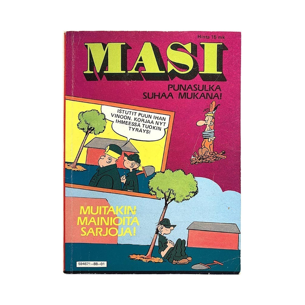 Masi 1988 594671-88-01 Punasulka sahaa mukana aikakauslehti
