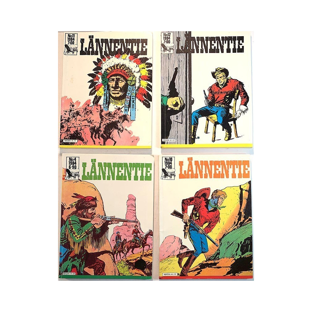 Lännentie : neljä numeroa vuodelta 1984 4,10,11 ja 12 - used magazine