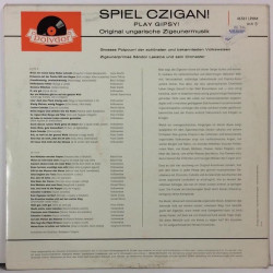 CZIGAN SPIEL :  PLAY GIPSY!  1961 60L POLYDOR  kansi  VG+ levy  EX-