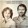 Carita Holmström & Teppo Hauta-aho: Two Faces  kansi VG+ levy EX Käytetty LP
