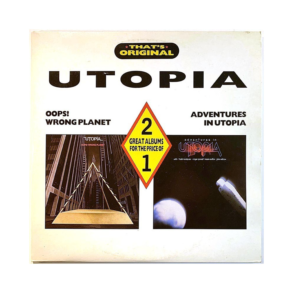 Utopia 1977/1980 TFOLP9 Oops! Wrong Planet / Adventures In Utopia 2LP Used LP