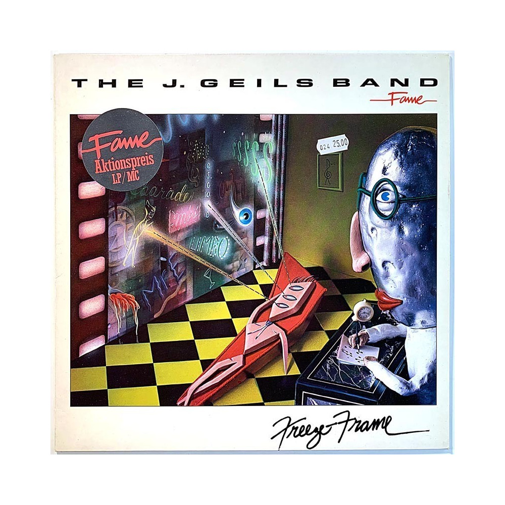 J. Geils Band: Freeze Frame  kansi EX levy VG Käytetty LP