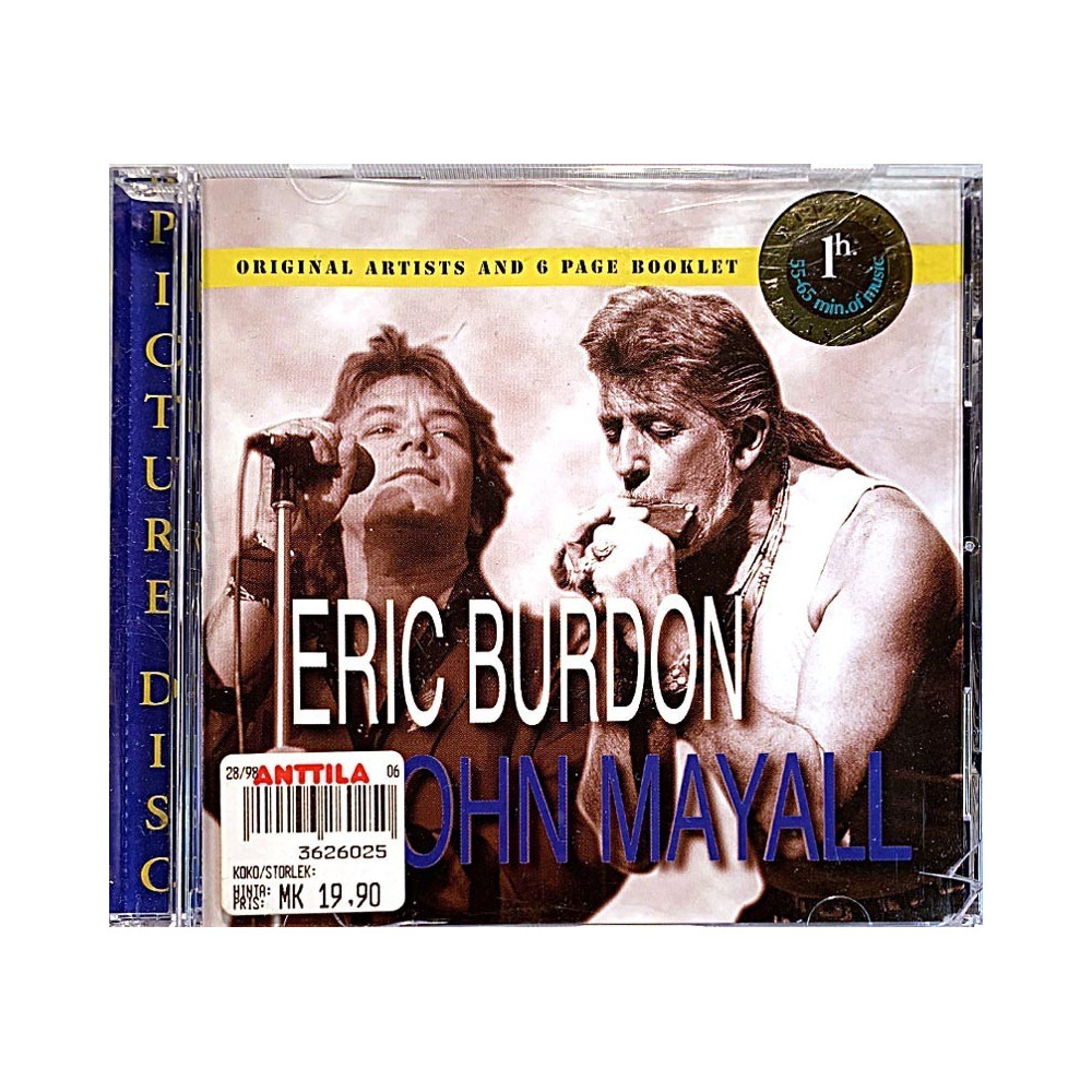 Burdon Eric / John Mayall: Eric Burdon & John Mayall  kansi EX levy EX Käytetty CD