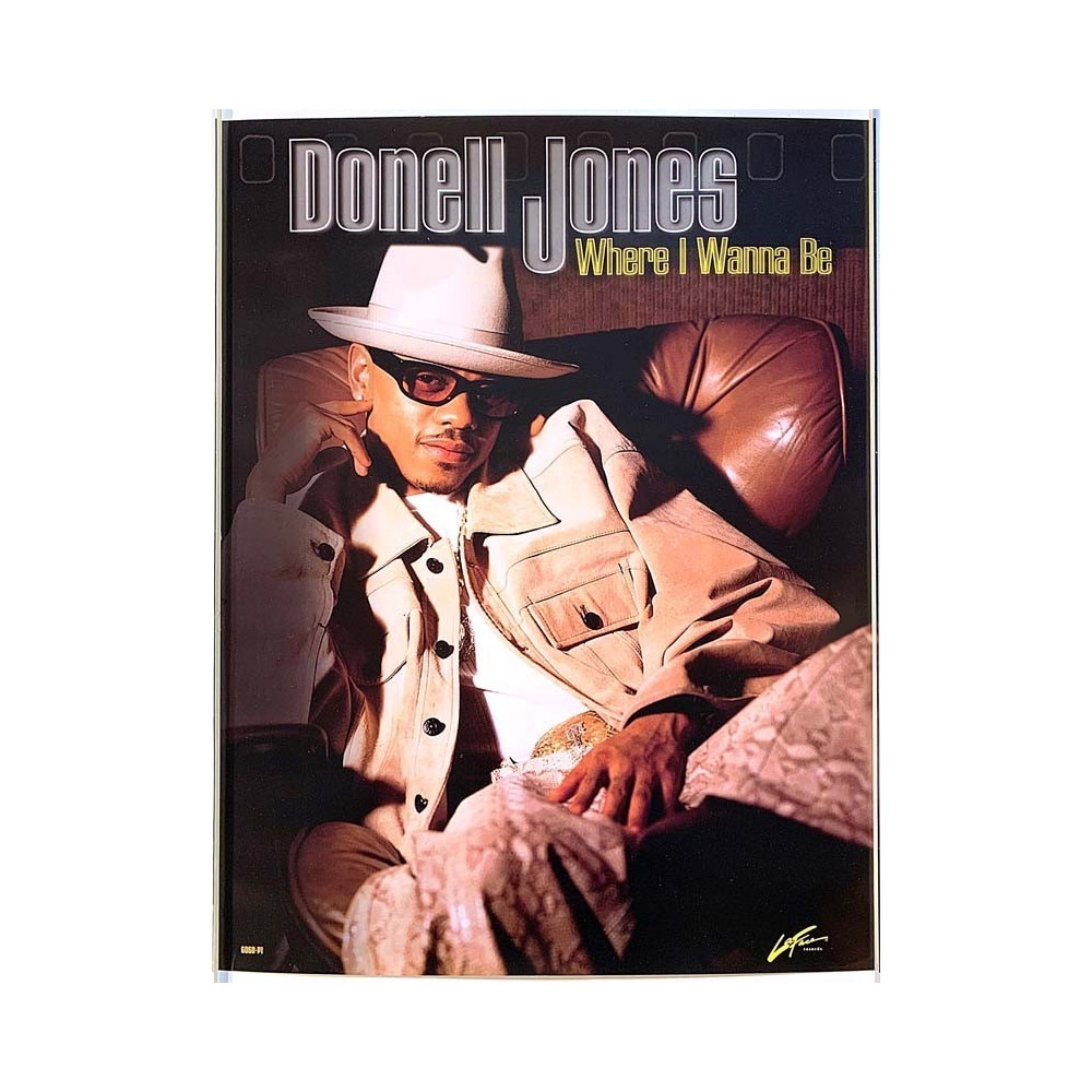 Jones Donell – Where I Wanna Be : Promo poster 43cm x 55cm - juliste