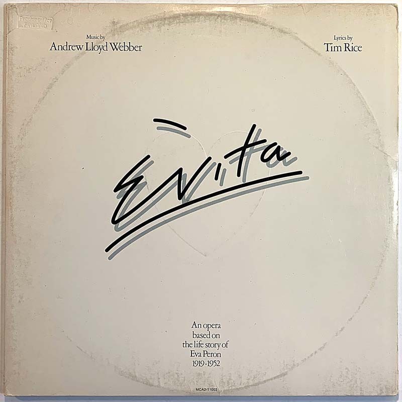 Andrew Lloyd Webber 1976 MCA2-11003 Evita 2LP Begagnat LP Andrew Lloyd Webber 1976 MCA2-11003 Evita 2LP Begagnat LP