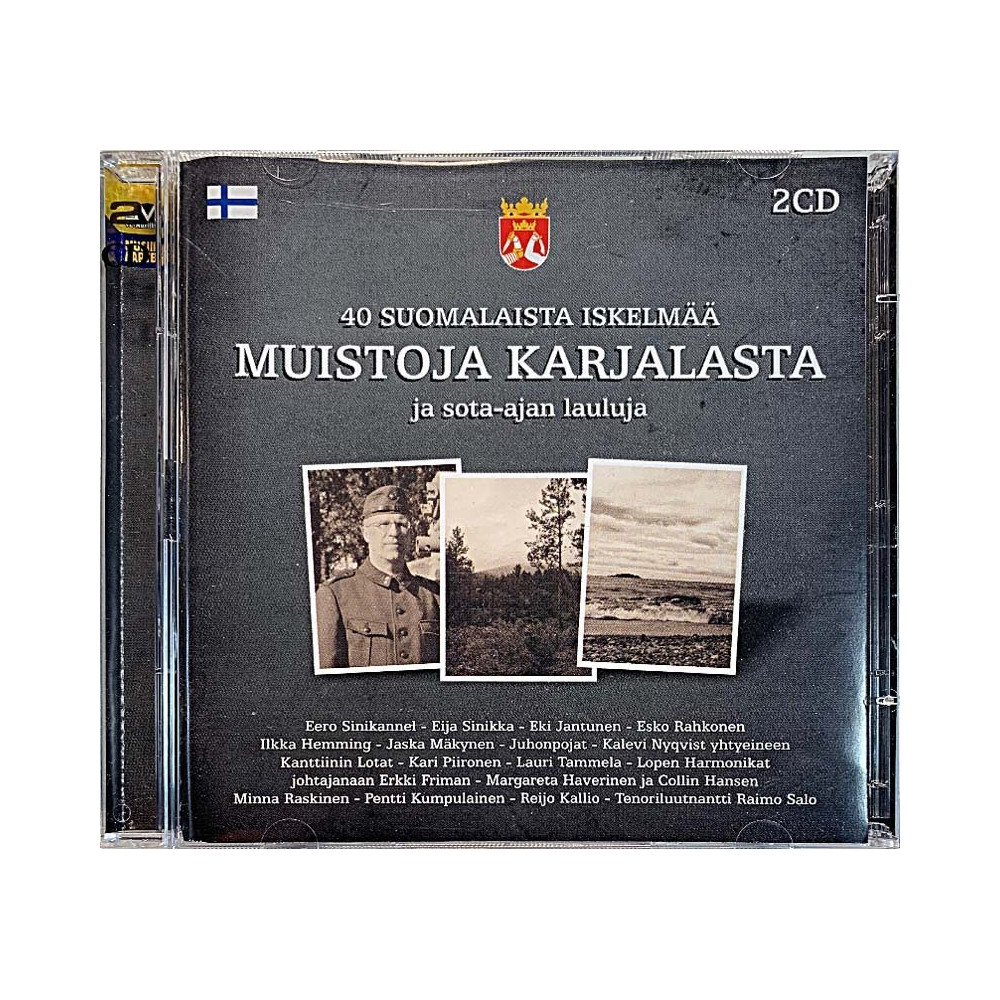 Eijasinikka, Eero Aven, Esko Rahkonen ym. 2006 VLCD-1169D Muistoja Karjalasta ja sota-ajan lauluja 2CD CD Begagnat